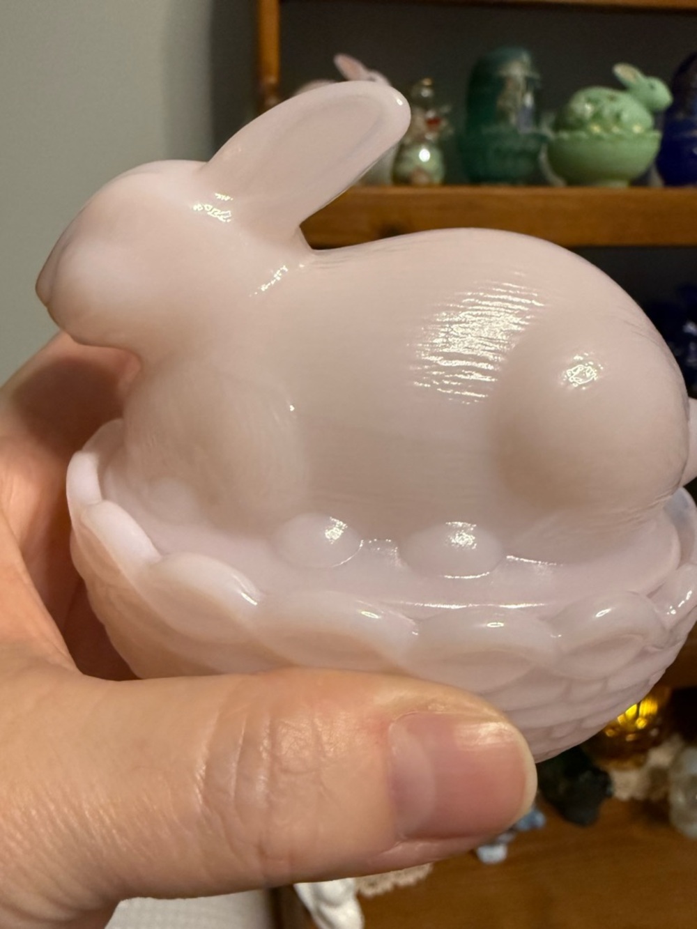 Mosser Tuscan Pink Bunny on nest - Picture 9 of 11